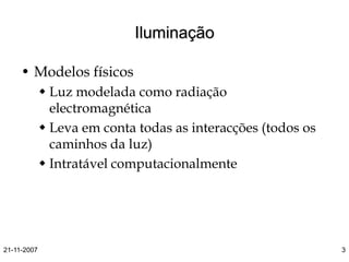 Modelos de Iluminacao