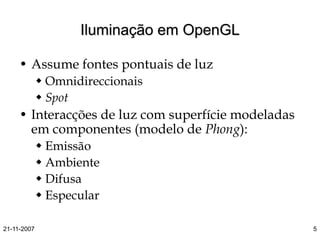 Modelos de Iluminacao