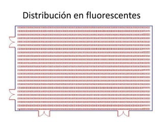 Distribución en fluorescentes
 