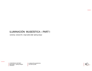 Iluminación Museistica