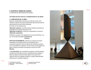 Iluminación Museistica