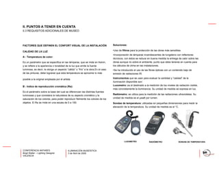 Iluminación Museistica