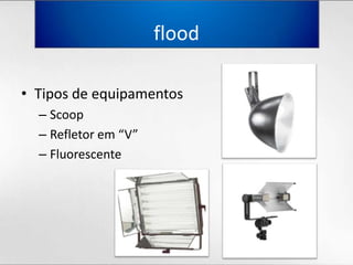 floodTipos de equipamentosScoopRefletorem “V”Fluorescente