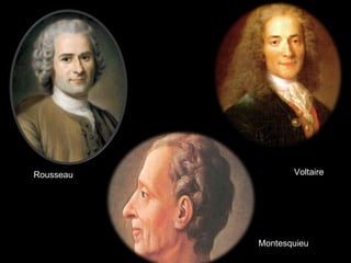 Rousseau Voltaire Montesquieu 