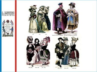 IV- A REVOLUÇÃO FRANCESAConsiderada um marco que assinala o fim da Idade Moderna e o início da Idade Contemporânea, representou o mais duro golpe contra o Antigo Regime.Os ideais iluministas foram levado às últimas conseqüências através da Revolução, que serviu de modelo para vários movimentos rebeldes posteriores.