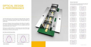 90°
75°
60°
45°
90°
75°
60°
45°
30°30° 15° 15°0°
OPTICAL DESIGN
 PERFORMANCE
The Infinitas optical system consists of primary and secondary optical parts. The primary
part is a 2D and 3D geometric structured diffuser that modifies the light distribution of
the light source. The secondary optical part is a reflector, which directs the light in the
specified shape.
Thanks to the combination of these two optical parts, Infinitas offers a LIDC suitable for
use in offices in accordance with associated standards. This is possible as Infinitas has
a very low glare rating, with less than 16 possible in situ and an average illuminance of the
light emitting surface of Lavg  1500 cd/m2
.
Manufacturers and lighting designers can choose between and combine different types
and numbers of Infinitas units in order to achieve a desired LIDC, which can be further
refined by setting of the drive current for each unit.
Alternatives of optic materials
Alternative to standard microprism are different optical refractors / diffusers which
allows to achieve various light distribution curves and due to the diverse transmis-
sion also slightly different lm output. Available on request.
LIDC of Infinitas module with microprism diffuser
C0,0-C180,0 C90,0-C270,0
90°
75°
60°
45°
90°
75°
60°
45°
30°30° 15° 15°0°
cd/klm
200
300
400
500
90°
75°
60°
45°
90°
75°
60°
45°
30°30° 15° 15°0°
cd/klm
300
450
600
90°
75°
60°
45°
90°
75°
60°
45°
30°30° 15° 15°0°
cd/klm
200
300
400
500
90°
75°
60°
45°
90°
75°
60°
45°
30°30° 15° 15°0°
cd/klm
300
450
600
90°
75°
60°
45°
90°
75°
60°
45°
30°30° 15° 15°0°
cd/klm
300
450
600
90°
75°
60°
45°
90°
75°
60°
45°
30°30° 15° 15°0°
cd/klm
200
300
400
500
600
cd/klm
200
300
400
500
90°
75°
60°
45°
90°
75°
60°
45°
30°30° 15° 15°0°
cd/klm
300
450
600
90°
75°
60°
45°
90°
75°
60°
45°
30°30° 15° 15°0°
cd/klm
300
450
600
90°
75°
60°
45°
90°
75°
60°
45°
30°30° 15° 15°0°
cd/klm
300
450
600
90°
75°
60°
45°
90°
75°
60°
45°
30°30° 15° 15°0°
cd/klm
300
450
600
90°
75°
60°
45°
90°
75°
60°
45°
30°30° 15° 15°0°
cd/klm
300
450
600
90°
75°
60°
45°
90°
75°
60°
45°
30°30° 15° 15°0°
cd/klm
200
300
400
600
500
90°90°
75°
60°
45°
30° 15° 0° 15° 30°
45°
60°
75°
200
300
400
500
600
cd/klm
90°90°
75°
60°
45°
30° 15° 0° 15° 30°
45°
60°
75°
200
300
400
500
600
cd/klm
Infinitas 04 840 602 lm Infinitas 08 840 1252 lm
 