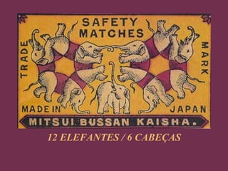 12 ELEFANTES / 6 CABEÇAS 