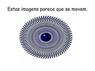 Estas imagens parece que se movem. 