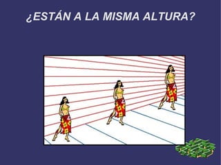 ¿ESTÁN A LA MISMA ALTURA? 