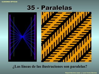 35 - Paralelas ¿Las líneas de las ilustraciones son paralelas? 