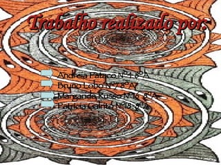 Trabalho realizado por: Andreia Pataco Nº4 8ºA Bruno Lobo Nº7 8ºA Margarida Russo Nº16  8ºA Patrícia Galrito Nº18  8ºA  