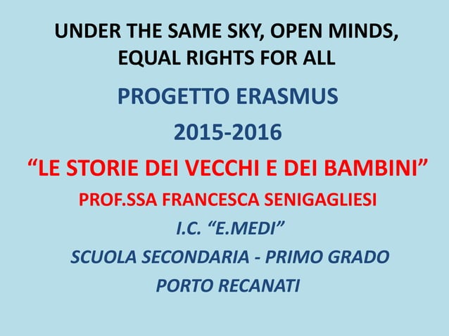 Il vecchio e il bambino | PPT