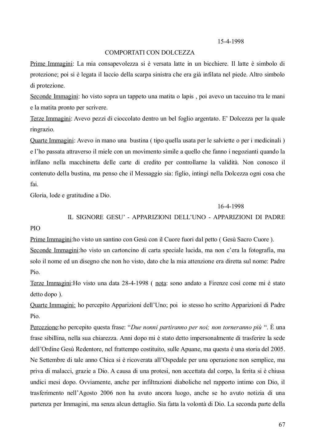 120 Il Veggente Cronache 1998, I° sem