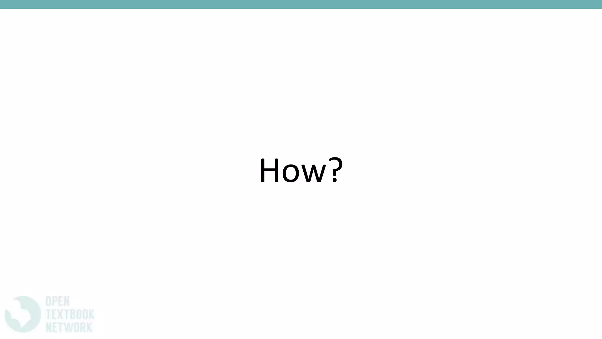 How?
 