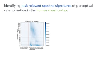 Identifying task-relevant spectral signatures of perceptual
categorization in the human visual cortex
 