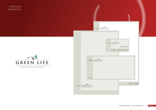 portfolio
HigHligHts




                                                      www.greenlife.bg




                                                                         www.greenlife.bg




                                                                                                                                  Nikolay Pehlivanov
                                                                                                                                                           CEO


                                                                                                 1 Bulgaria Sq.   t. + 359 2 963 23 44      m. + 359 899 110 556
                                                                                            Soﬁa 1000, Bulgaria   f. + 359 2 963 27 38   pehlivanov@greenlife.bg




                                     1 Bulgaria Sq.
                                Soﬁa 1000, Bulgaria




                                   www.greenlife.bg




                                                                                                                                                                   t. + 359 2 963 23 44        1 Bulgaria Sq.
                                                                                                                                                                   f. + 359 2 963 27 38   Soﬁa 1000, Bulgaria

             www.greenlife.bg




                                                                                                                            14 September 2009                                     Lotus Advertising Ltd.
 