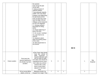 Comprehensive EHS Risk Assessment for Tower Crane Erection at Sinter ...