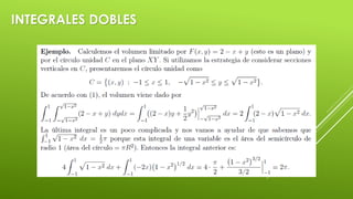 INTEGRALES DOBLES
 