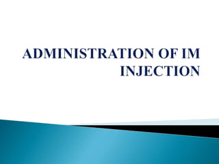 im injection presentation slide ........ | PPT