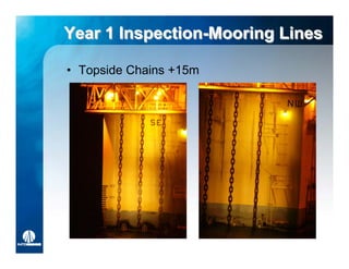 Year 1 Inspection-Mooring Lines
       Inspection-Mooring

• Topside Chains +15m
 