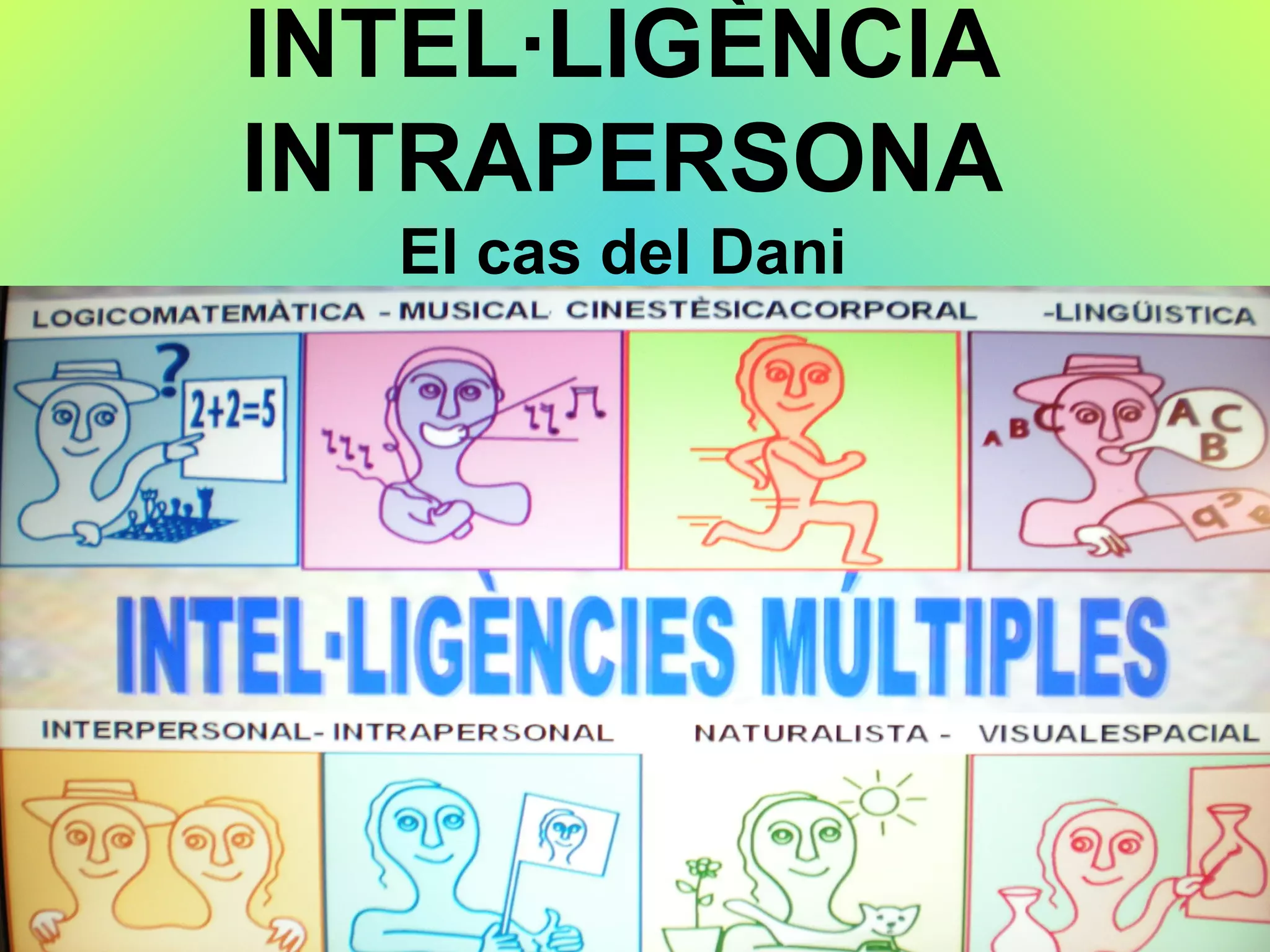 INTEL·LIGÈNCIA INTRAPERSONA El cas del Dani 