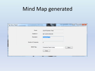 Mind Map generated
 