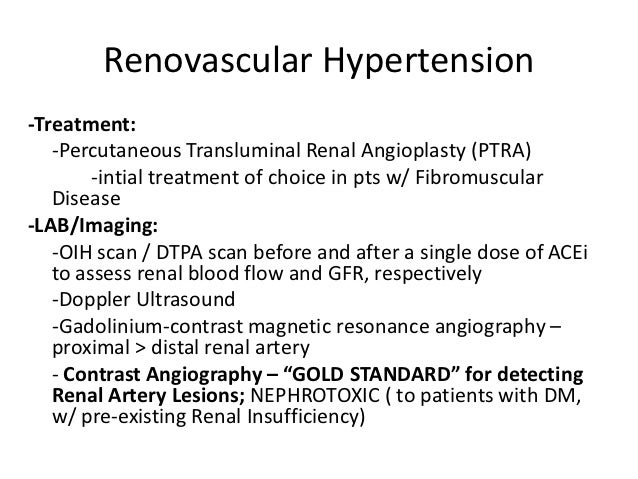 INTERNAL MEDICINE Secondary Hypertension