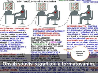 Copywriting je v
                                 této situaci
                                  zbytečný.




Obsah souvisí s grafikou a formátováním.
 