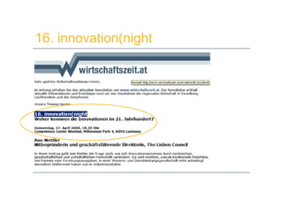 Innovationsmanagement 2.0 - Session 4