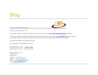 Innovationsmanagement 2.0 - Session 5