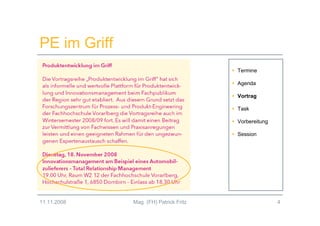 Innovationsmanagement 2.0 - Session 4 (WS2008/09)