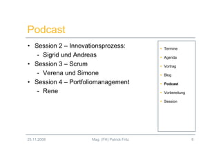 Innovationsmanagement 2.0 - Session 5 (WS2008/09)