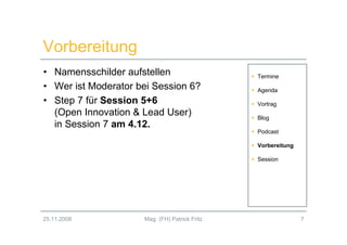 Innovationsmanagement 2.0 - Session 5 (WS2008/09)