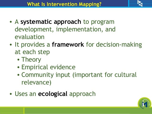 Intervention Mapping Approach