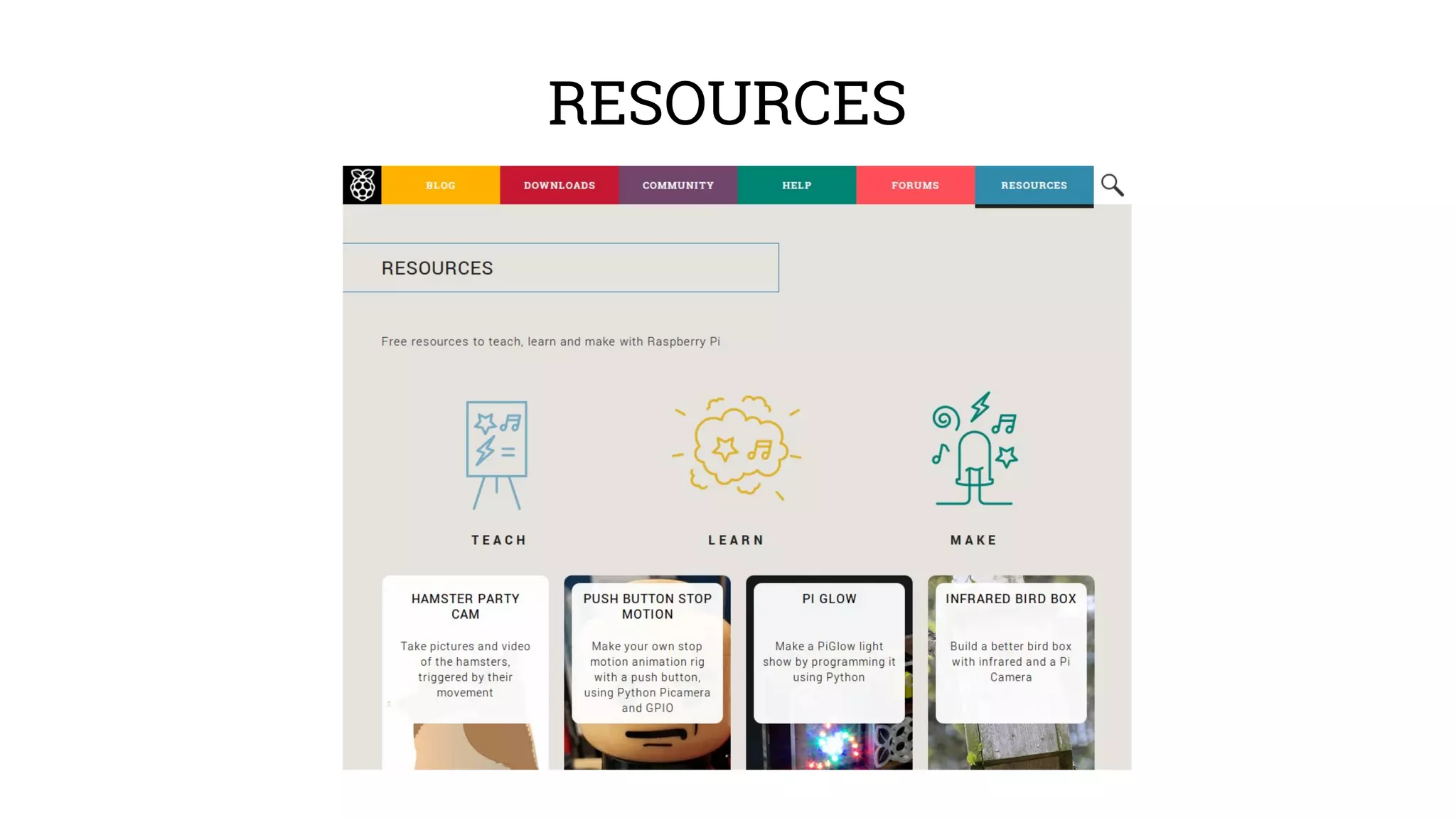RESOURCES 
 