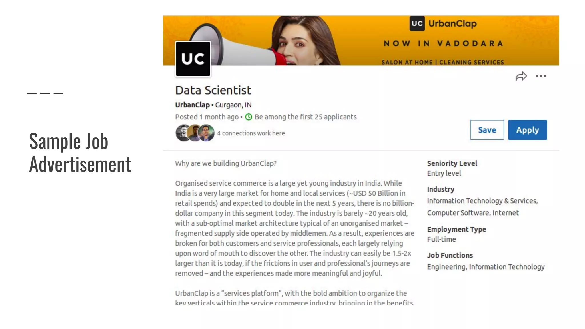 Sample Job
Advertisement
 