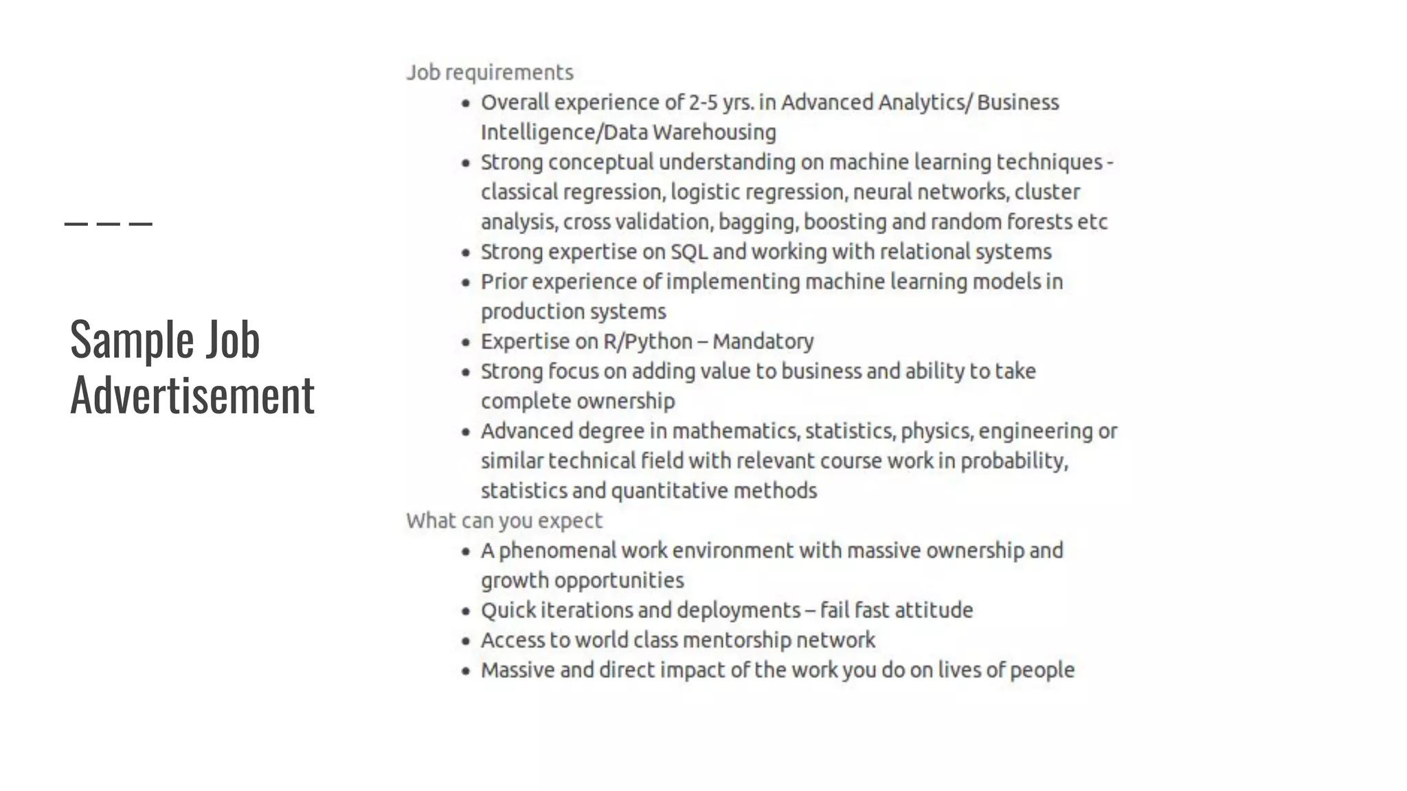 Sample Job
Advertisement
 