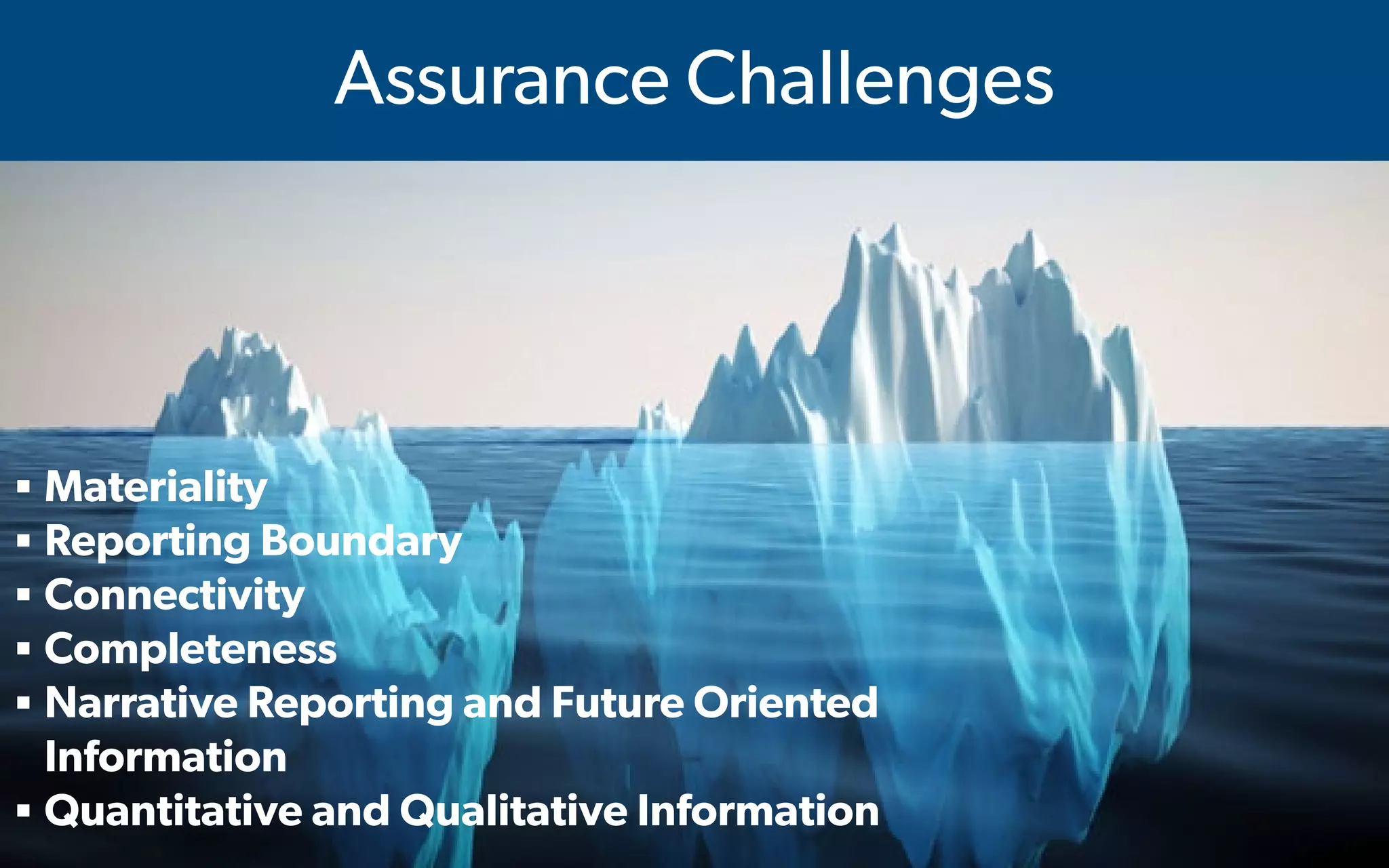  IMA's Annual Conference & Expo in Las Vegas - 2016
Assurance Challenges
▪ Materiality
▪ Reporting Boundary
▪ Connectivity
▪ Completeness
▪ Narrative Reporting and Future Oriented
Information
▪ Quantitative and Qualitative Information
 