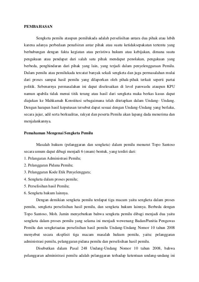Efektifitas Mahakamah Konstitusi Dalam Sengketa Pemilu Ima Azizah 64