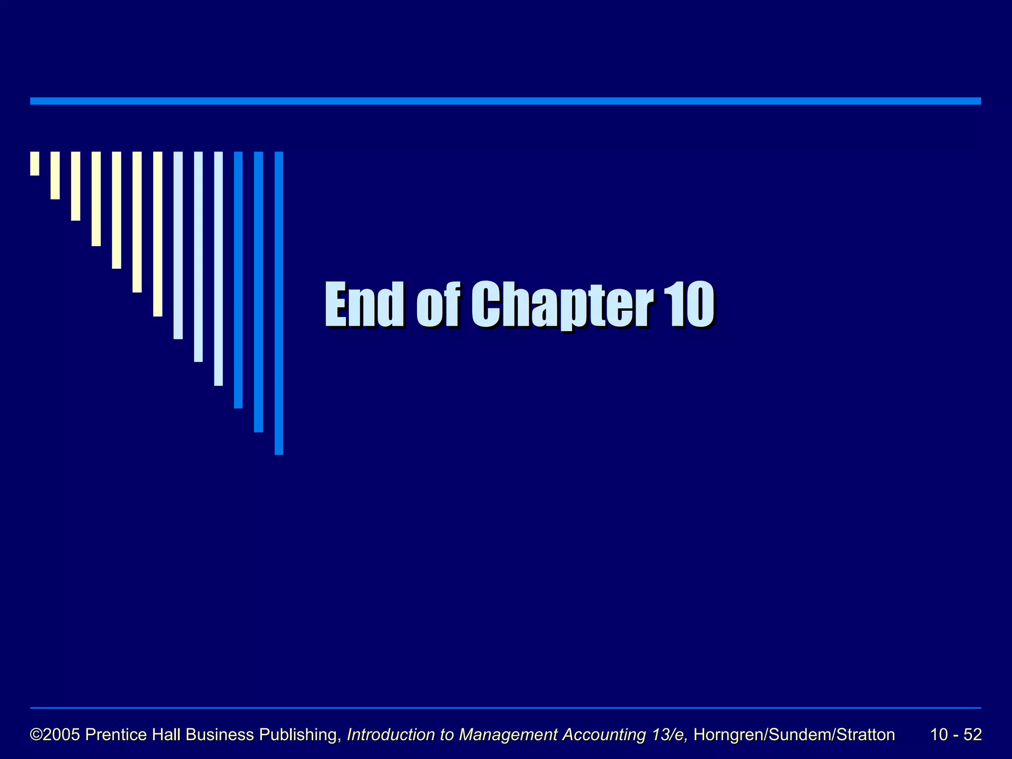 End of Chapter 10 
