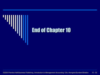 End of Chapter 10 