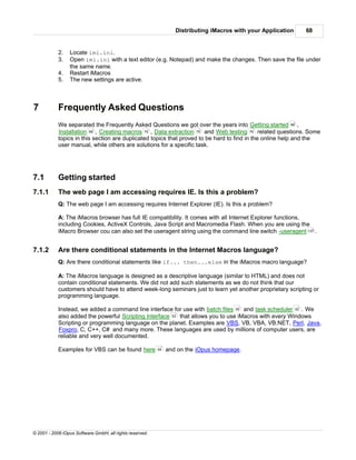 Example Macro Script Ini File I macros manual | PDF