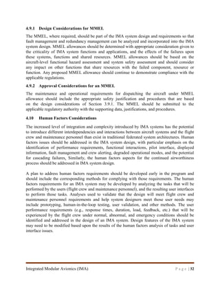 Report on Integrated Modular Avionics (DO-297/ED-124) for Requirement ...