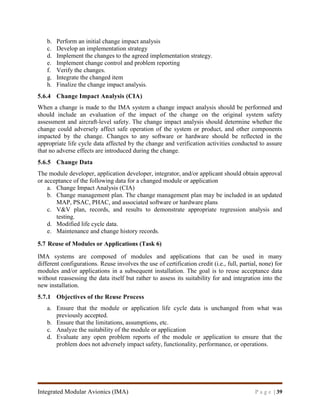 Report on Integrated Modular Avionics (DO-297/ED-124) for Requirement ...