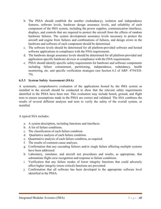 Report on Integrated Modular Avionics (DO-297/ED-124) for Requirement ...