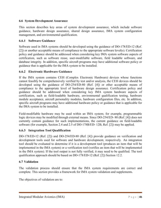 Report on Integrated Modular Avionics (DO-297/ED-124) for Requirement ...