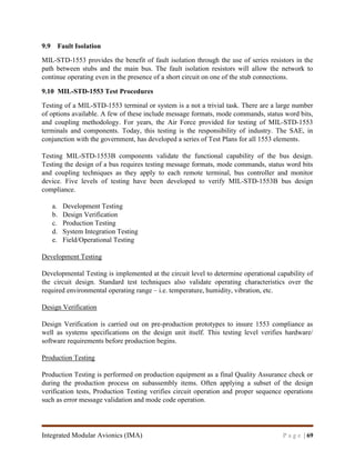 Report on Integrated Modular Avionics (DO-297/ED-124) for Requirement ...