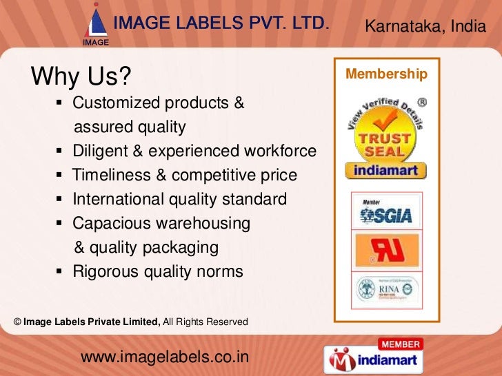 Elite labels pvt ltd bangalore