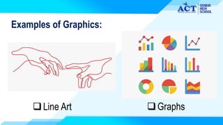 Examples of Graphics:
Line Art Graphs
 
