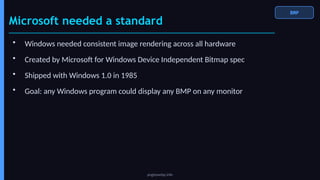 Bmp Example Windows The Evolution and Impact of Image Formats: From BMP to AVIF | PPTX